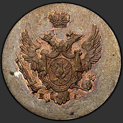 реверс 1 грош 1833 "1 cent 1833 KG. předělat"
