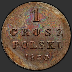 аверс 1 грош 1830 "1 cent 1830 FH. předělat"