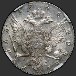 аверс 1 rublo 1764 "1 rublo 1764 SPB-Yai."