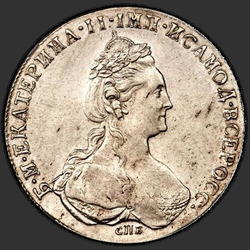реверс 1 rublo 1780 "1 рубль 1780 года СПБ-ИЗ. "