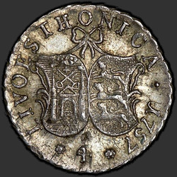 реверс 4 centesimo 1757 "4 centesimo 1757 "LIVONEZ". remake"
