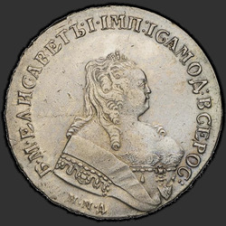 реверс 1 rubl 1749 "1 рубль 1749 года ММД. "
