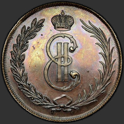 реверс 10 kopecks 1764 "10 senti 1764. uusversiooni"