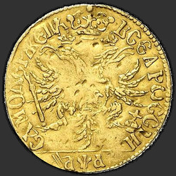 аверс 1 chervonetz 1701 "1 дукат 1701. Венац без појасева"
