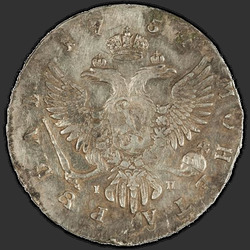 аверс 1 rubl 1754 "1 rubl 1754 MMD-Ip. sash úzký"