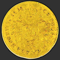 аверс 1 chervonetz 1712 "1 дукат 1712 ДЛГ. Глава просек"