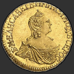 реверс 1 rubl 1756 "1 rubl 1756 "Na monogramem Elizabeth. Trial". předělat"