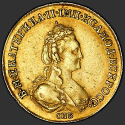 реверс 5 рубаља 1782 "5 рублей 1782 года СПБ. "