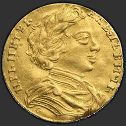 реверс 1 chervonetz 1712 "1 дукат 1712 ДЛГ. Глава је велика"