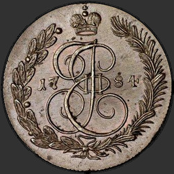 аверс 5 kopecks 1784 "5 centů 1784 km. předělat"
