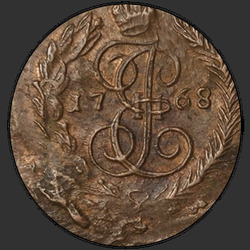 реверс roztoč 1768 "Полушка 1768 года ЕМ. "