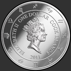 аверс 1$ (бак) 2011 "Знаки зодиака. Козерог."