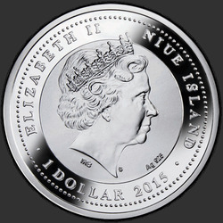 аверс 1$ (бак) 2014 "Мопс"