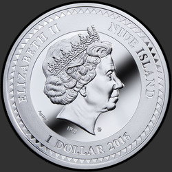 аверс 1$ (buck) 2016 "Душа. Дружба ."