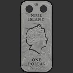 аверс 1$ (buck) 2011 "Монету-кулон с янтарем"