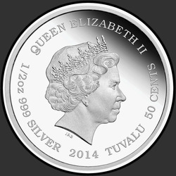 аверс 50 cents (€) 2014 "Рожден для счастья"