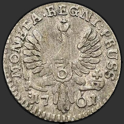 аверс 3 grosze 1761 "3 пени 1761. "Монета: Регни ...""
