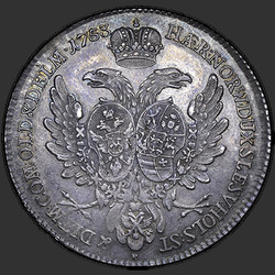 аверс талер 1753 "Талер 1753 года "АЛЬБЕРТУСТАЛЕР" P. Портрет уже"