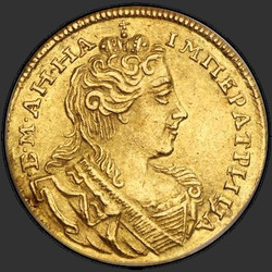 реверс 1 chervonetz 1730 "1 ducat 1730. Portrait of a wider"