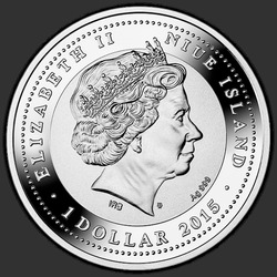 аверс 1$ (buck) 2015 "Сомалийская кошка"