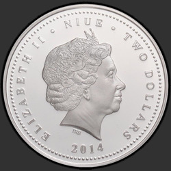 аверс $ 2 2014 "Анне Геддес. Малыш в колпаке"
