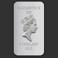аверс $ 2 2012 "Андрей Рублев. Архангел Михаил"