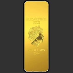 аверс 5 dolarjev 2014 "Святой Георгий"