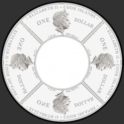 аверс 1$ (buck) 2012 "Год Дракона"