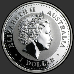 аверс 1$ (buck) 2005 "Год Петуха"