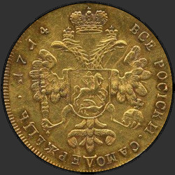аверс 2 zlatých 1714 "2 червонца 1714 года. "