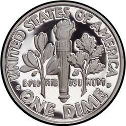 реверс 10¢ (dime) 2016 "Roosevelt 10 ¢ / 2016 / S Proof"