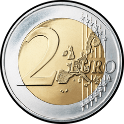 реверс 2€ 2005 "4th centenary of the first edition of Miguel de Cervantes’ 