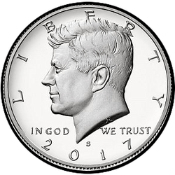 аверс 50¢ (half) 2017 "S PROOF"