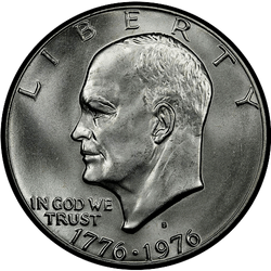 аверс 1$ (buck) 1976 "200th Anniversary - Independence of USA"