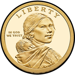 аверс 1$ (бак) 2016 "Indians Code Talker"