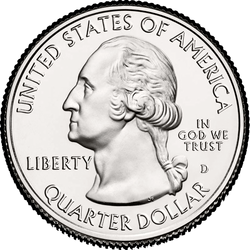 аверс 25¢ (quarter) 2010 "Hood National Forest kopec / D"