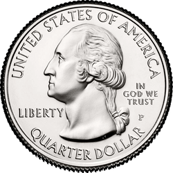 аверс 25¢ (квотер) 2010 "Национальный лес Маунд Худ / P"
