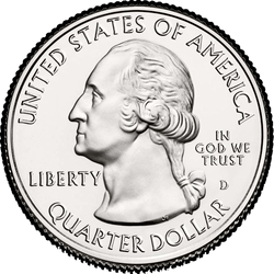 аверс 25¢ (quarter) 2014 "Shenandoah National Park"