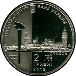 аверс 2 hryvnias 2012 "2 hryvnia XXX Summer Olympic Games, London 2012"