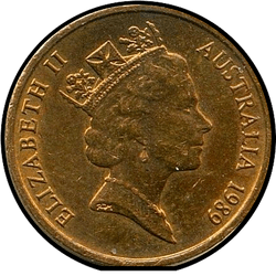 аверс 1 cent 1986 ""