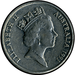 аверс 10 cents 1993 ""