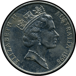 аверс 20 cents 1997 ""