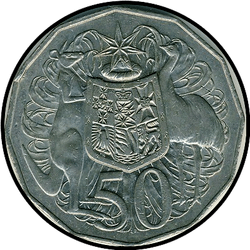 аверс 50 cents 1969 ""