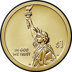 аверс 1$ (buck) 2022 "Kentucky"