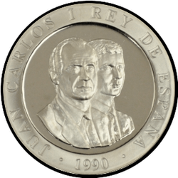 аверс 2000 песет 1990 "Ігри XXV літніх Олімпійських ігор, Барселона 1992 - цільове стрільба з лука"