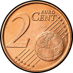 реверс 2 cents (€) 2004 ""