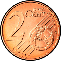реверс 2 cents (€) 2007 ""