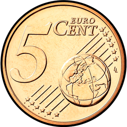 реверс 5 cents (€) 2010 ""