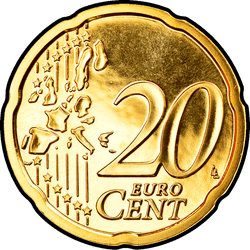 реверс 20 cents (€) 2005 ""