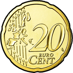реверс 20 cents (€) 2007 ""